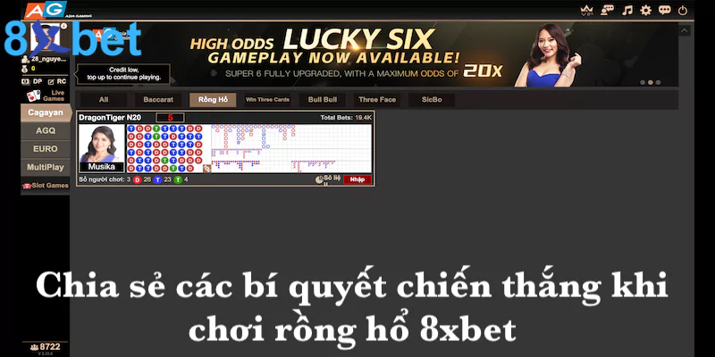 Chia sẻ các bí quyết chiến thắng khi chơi rồng hổ của 8xbet