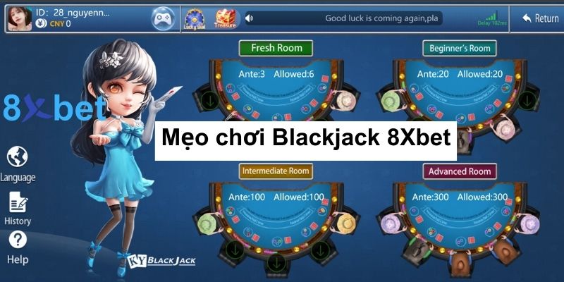 Các típ chơi Blackjack 8xbet hiệu quả