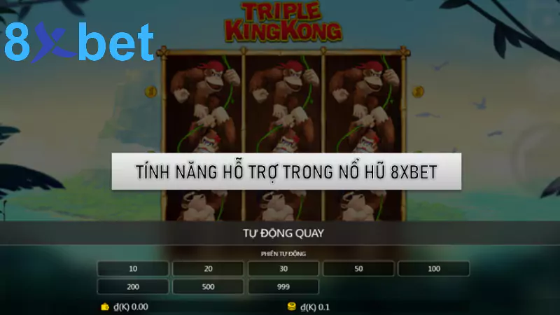 Tính năng hỗ trợ trong nổ hũ 8xbet